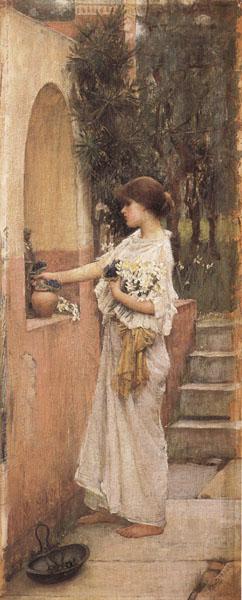 John William Waterhouse A Roman Offering